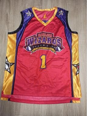 Harlem Wizards Basketball Jersey #1 Signed